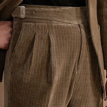 Corduroy High Waist Office Warm Casual Pant Italian Busines Pant Top Quality Straight Trouser Pant For Men Pantalon Para Hombres aidase-shop